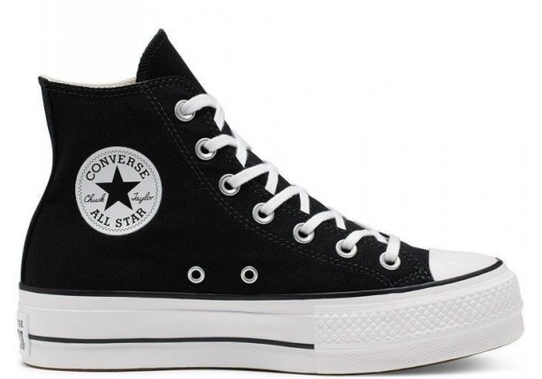 Кеды Converse Lift на платформе черные высокие купить в Москве